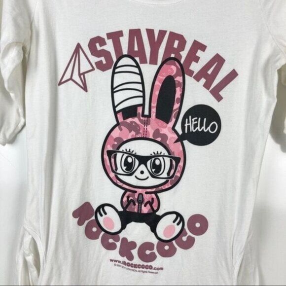 Stay Real Rock Coco Ashin x No2Good Top Streetwear Graphic Shirt Size Medium - Picture 6 of 12